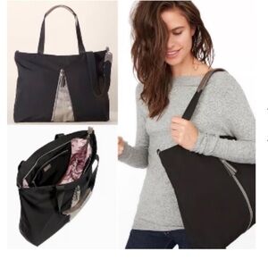 Stella & Dot Work Hard/Play Hard Tote or Crossbody - Burgundy/Purple